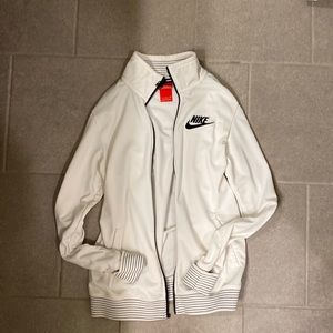 White Nike zip up